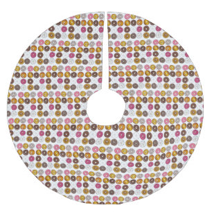 Donut Dozen Doughnut Pastries Breakfast Brunch Julgransmatta Borstad Polyester