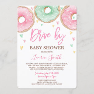 Donut Drive by Baby Shower Inbjudningar