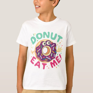 Donut Eat Me, Cute Donut Illustration T Shirt