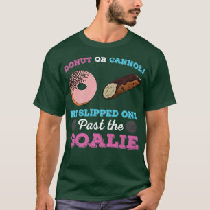Donut eller Cannoli Funny Gender Reveal Gravid Ann T Shirt