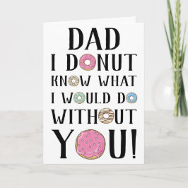 Donut Fars dag Card Kort