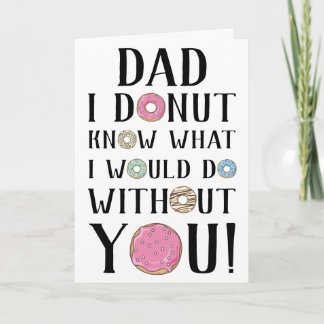Donut Fars dag Card Kort