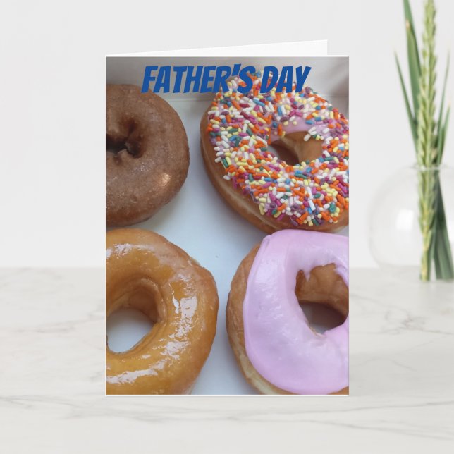 Donut Fars dag roligt Kort (Framsida)