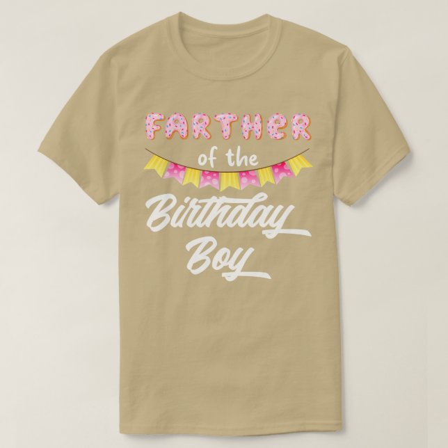 Donut Farther of the Birthday Boy T Shirt (Design framsida)