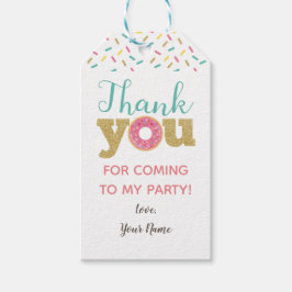 Donut-favorittaggar Presentetikett