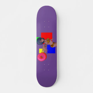 Donut + Femte tecknet popup-abstrakt Mini Skateboard Bräda 18,5 Cm