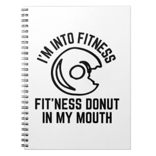 Donut Fitness Funny Anteckningsbok