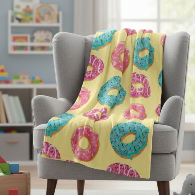 Donut Fleece Blanket (Skapare uppladdad)
