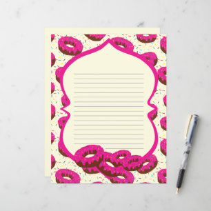 Donut-fodrad stationär papper