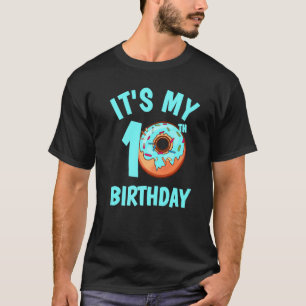 Donut från 10:e födelsedagen med Sprinkles Dubbla  T Shirt