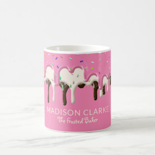 Donut Frosting Sprinkles Baker Bakery Kaffemugg