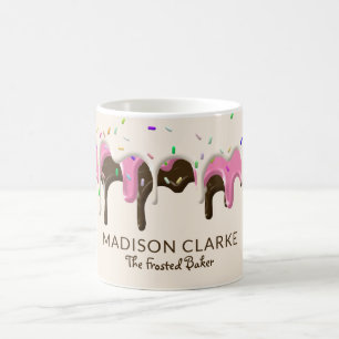 Donut Frosting Sprinkles Baker Bakery Kaffemugg