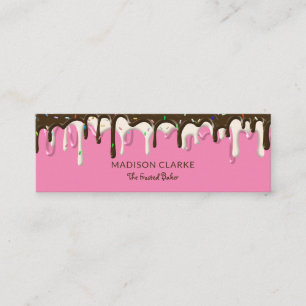 Donut Frosting Sprinkles Baker Bakery Mini Visitkort