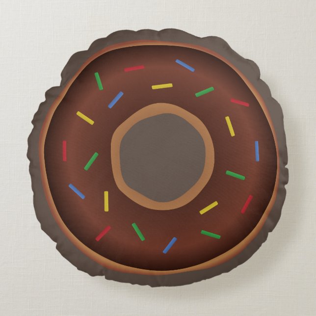 DONUT FUNNY ROUND PILLOW RUND KUDDE (Framsidan)