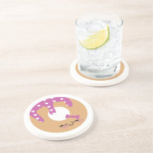 Donut Funny Tecknad Sprinkles Rosa Lila