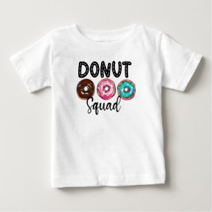 Donut-fyrkantsgrupp som matchar Party-tema T-Shirt
