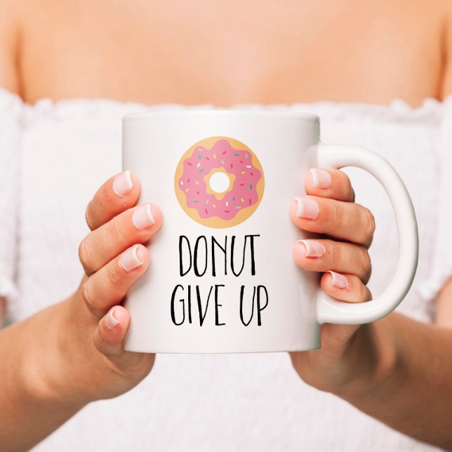 Donut Ge Up Kaffemugg (Skapare uppladdad)