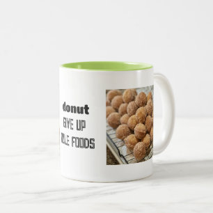 Donut Ge Up på Hål Mat Mugg