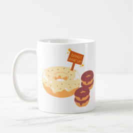 Donut Ge upp choklad och vit choklad Donut Kaffemugg