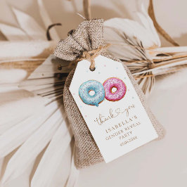 Donut Gender Reveal Boy eller Girl Party Presentetikett