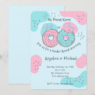 Donut Gender Revisa-inbjudan Inbjudningar