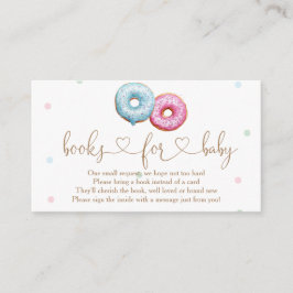 Donut Gender Visa Party Bokar för Baby Tilläggskort