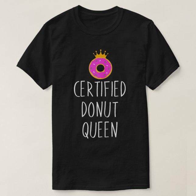 Donut Graphic Certified Donut Food Lover  T Shirt (Design framsida)