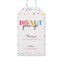 Donut Grow up Cute sprinkles födelsedagspressfärgn