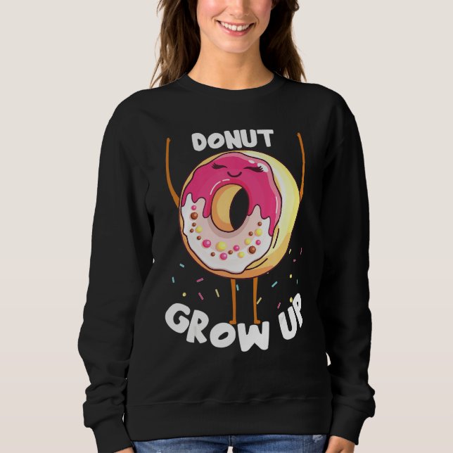 Donut Grow Up Donut T Shirt (Framsida)