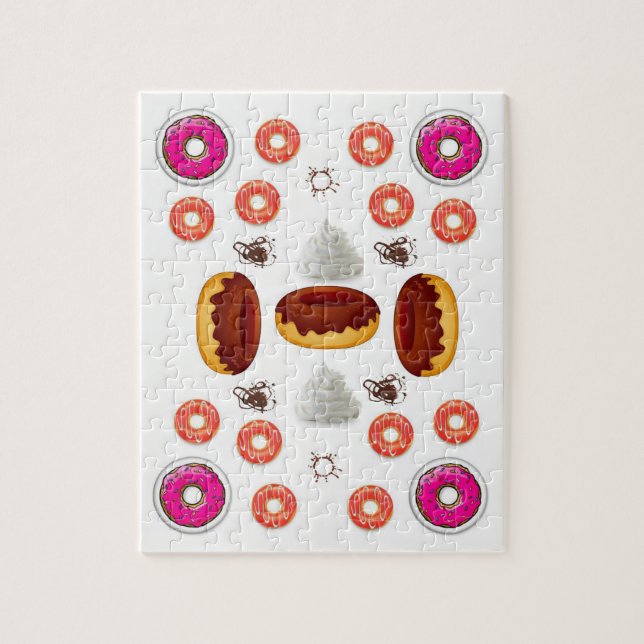 Donut Jigszle Puzzle Pussel (Vertikal)