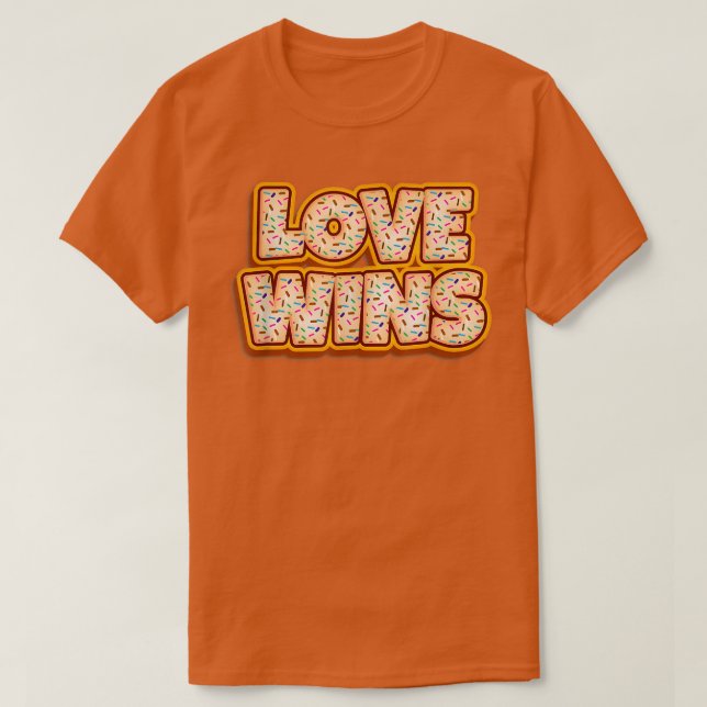 Donut Kärlek Wins Baker Donuts Älskare Baking Bake T Shirt (Design framsida)