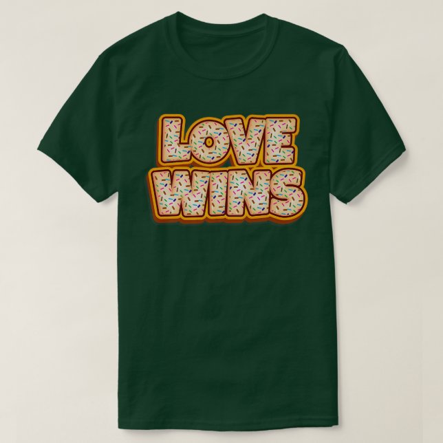 Donut Kärlek Wins Baker Donuts Älskare Baking Bake T Shirt (Design framsida)