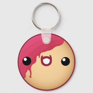 Donut Keychain Red Nyckelring