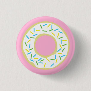 Donut Kid Birthday Cute Rosa Knapp