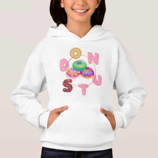 Donut kids hoodie  t shirt (Framsida)