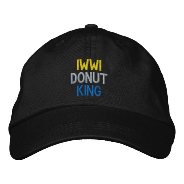 DONUT KING mössa Broderad Keps (Framsida)