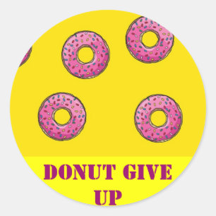 Donut-klistermärken Runt Klistermärke