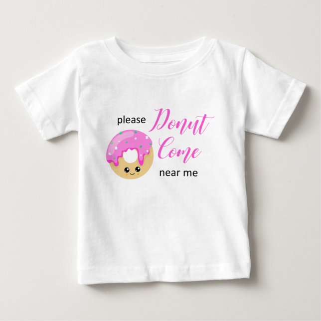 Donut Kom nära mig Social Avstånd Cute Funny T Shirt (Framsida)