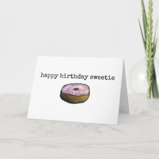 Donut-kort för grattis på födelsedagen Sweet Pun S Kort