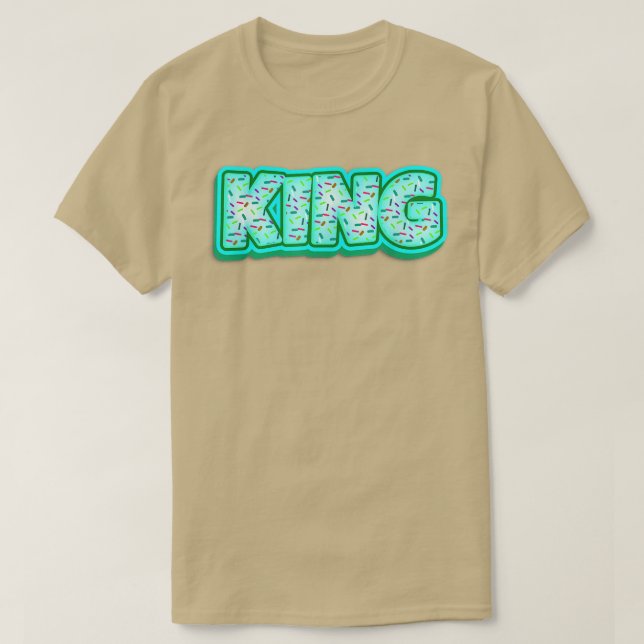 Donut Kung Baker Donuts Älskare Baking Royalty Bak T Shirt (Design framsida)