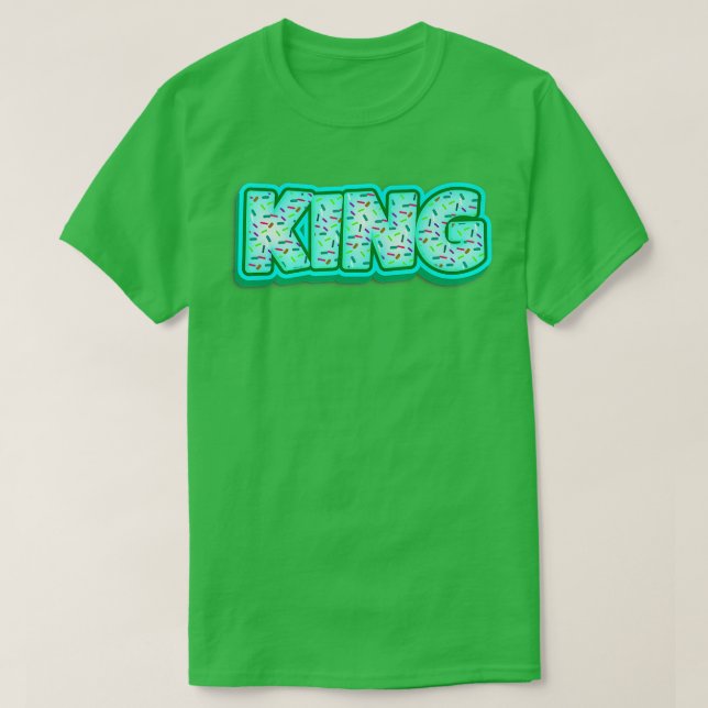 Donut Kung Baker Donuts Älskare Baking Royalty Bak T Shirt (Design framsida)