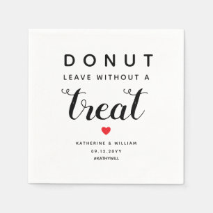 Donut Lämna utan Behandla Bröllop Pappersservett