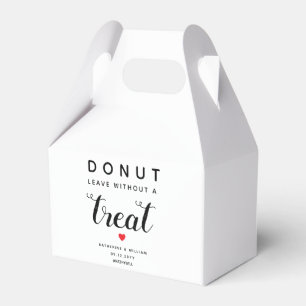 Donut Lämna utan Behandla Elegant bröllop Presentaskar