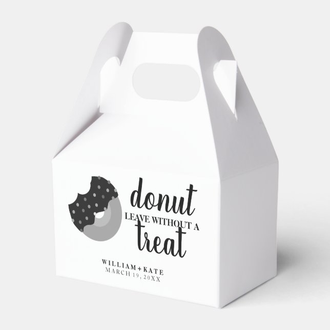 Donut Lämna utan behandling av Bröllopsfest  Presentaskar (Framsidan Sidan)