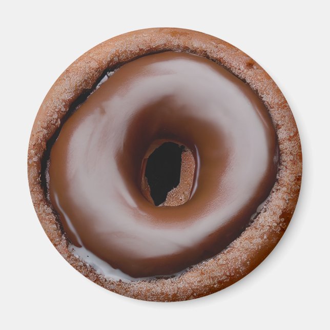 Donut med chokladfrost magnet (Framsidan)