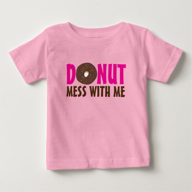 Donut  med mig Chocolate Doughnut Foodie Tee (Framsida)