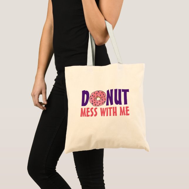 Donut  med mig Jordberry Doughnut Foodie Tygkasse (Framsida (produkt))