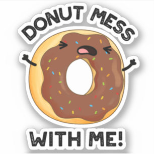 Donut  med mig. klistermärken