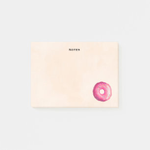 Donut med Rosa frost och sprinkler Post-it Block