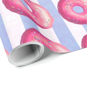 Donut med Rosa frost och sprinkler Presentpapper